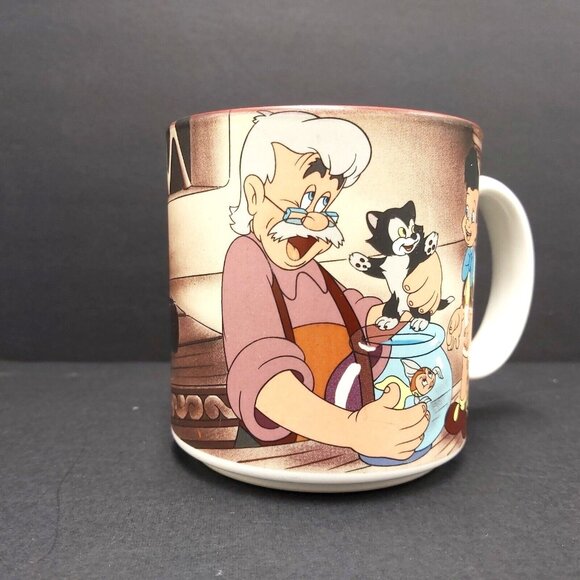 Disney PINOCCHIO Mug Geppetto Figaro Cleo Coffee Tea Cup Classic Art-Vintage - Picture 2 of 11